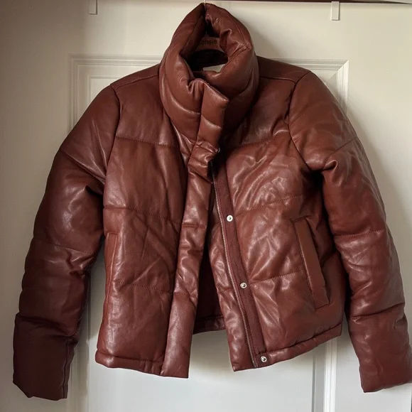 Abercrombie & Fitch Chestnut Puffer Jacket - Picture 1 of 4
